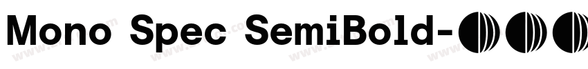 Mono Spec SemiBold字体转换